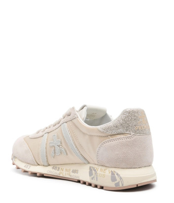 Женские кроссовки PREMIATA Lucyd 7023 бежево-золотистые Женские кроссовки PREMIATA Lucyd 7023 бежево-золотистые