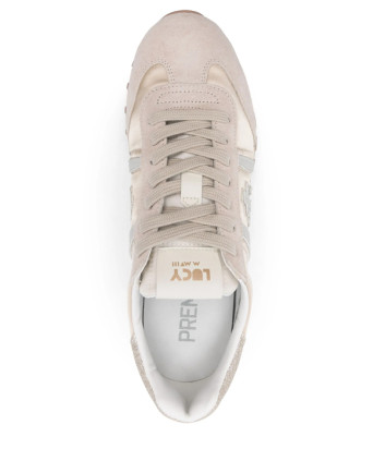 Женские кроссовки PREMIATA Lucyd 7023 бежево-золотистые Женские кроссовки PREMIATA Lucyd 7023 бежево-золотистые