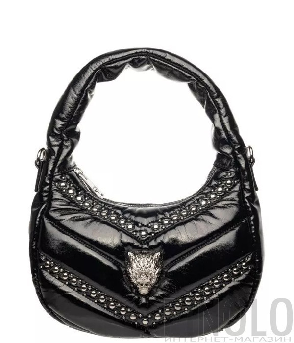 Стеганная сумка PLEIN SPORT 2110254 с декором черная