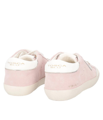 Замшевые кроссовки TOSCA BLU SIRIUS SS2504S038 с декором пудровые