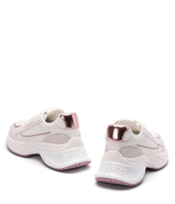 Кожаные кроссовки PINKO Ariel SS0031P075 с логотипом белые