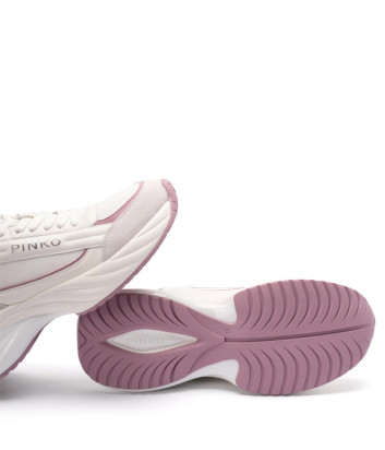 Кожаные кроссовки PINKO Ariel SS0031P075 с логотипом белые