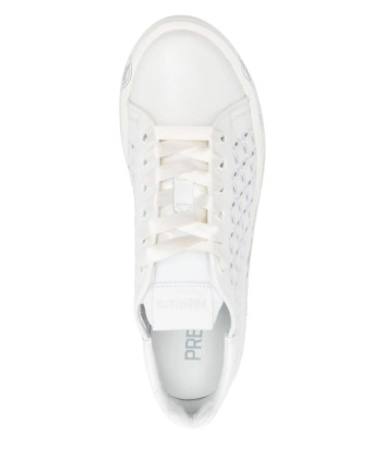 Кожаные кроссовки PREMIATA Belle 6283 с перфорацией белые Кожаные кроссовки PREMIATA Belle 6283 с перфорацией белые