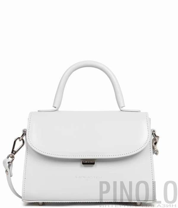 Сумка в гладкой коже LANCASTER Suave Even 433-16 светло-серая