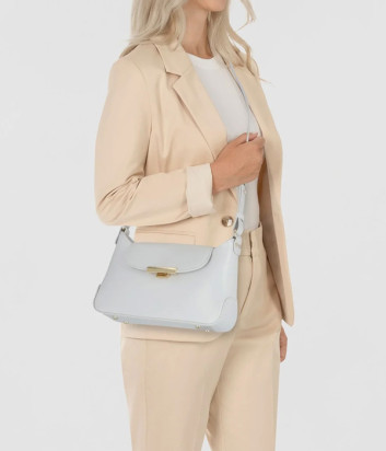 Сумка через плечо LANCASTER Suave Evenly 480-026 в гладкой коже светло-серая