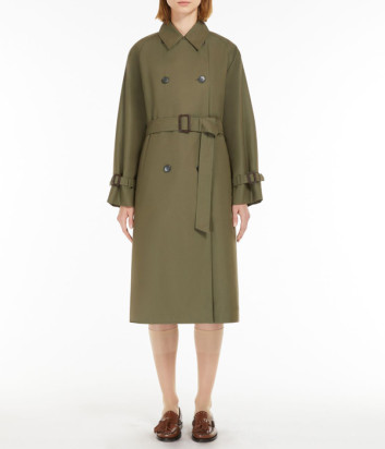 Двусторонний тренч миди WEEKEND Max Mara WE5021015106004 хаки