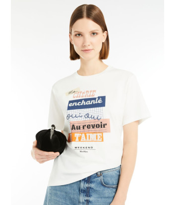 Футболка WEEKEND Max Mara WE5971045106008 белая с принтом