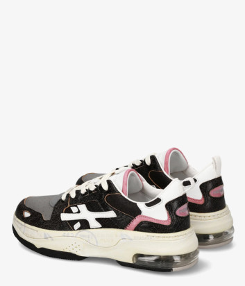 Женские кроссовки PREMIATA DRAKED 416 на платформе черные