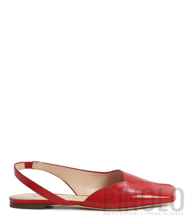 Лаковые туфли ATTILIO GIUSTI LEOMBRUNI (AGL) 550002 с квадратным носком красные