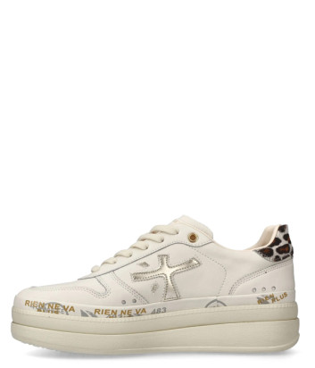 Кроссовки на платформе PREMIATA MICOL 7441 кремовые