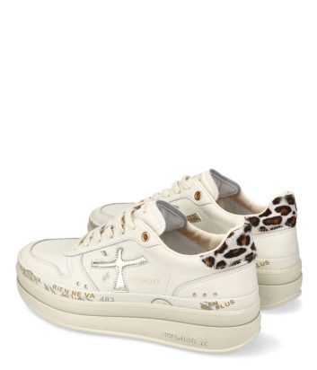 Кроссовки на платформе PREMIATA MICOL 7441 кремовые