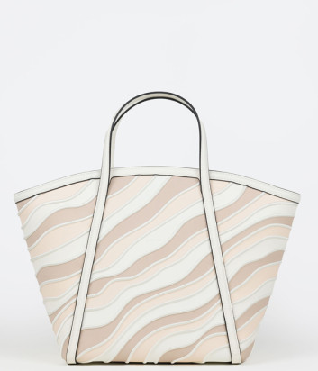 Кожаная сумка-трапеция CROMIA 1406003 пудрового цвета