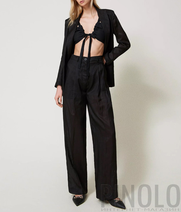 Брючний костюм TWINSET 251TF2030-251TF2031 із рамі чорний