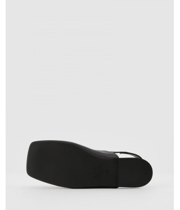 Кожаные туфли ATTILIO GIUSTI LEOMBRUNI (AGL) 840010 с открытой пяткой черные