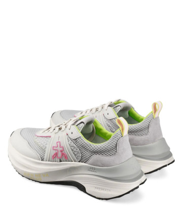 Женские кроссовки PREMIATA HILL 7512 на платформе серые