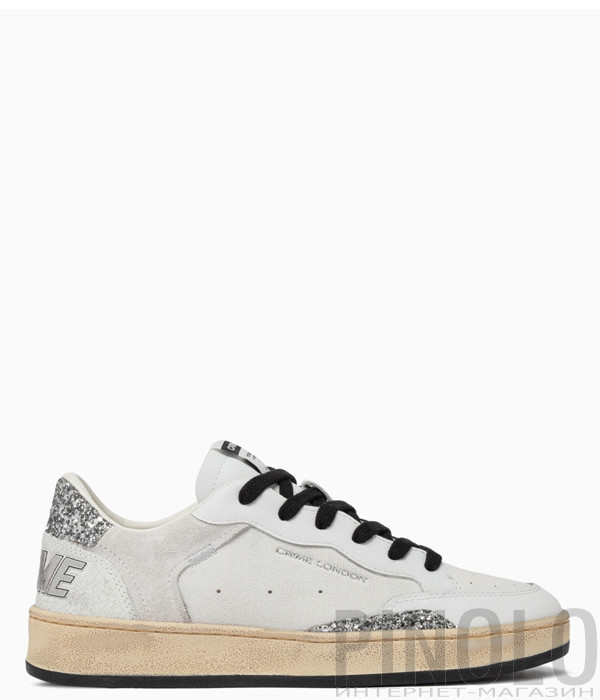 Женские кроссовки CRIME LONDON Chelsea 21203AA7.10 с глиттером белые