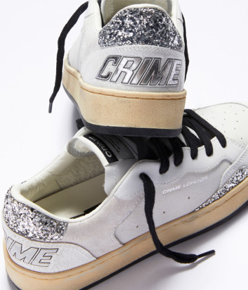 Женские кроссовки CRIME LONDON Chelsea 21203AA7.10 с глиттером белые