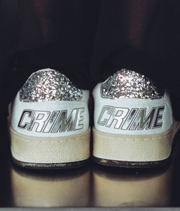 Женские кроссовки CRIME LONDON Chelsea 21203AA7.10 с глиттером белые