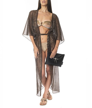 Пляжная накидка - кимоно ACQUADICOCCO AQ85525 бронзовая