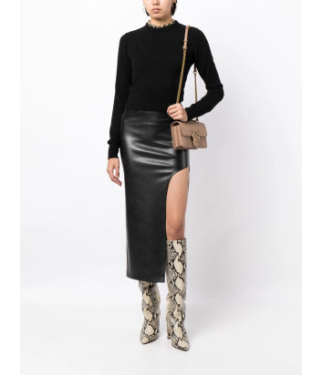 Сумка с золотистой фурнитурой PINKO Love One Mini 100074 в гладкой коже бежевая