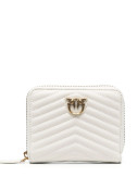 Кошелек на молнии PINKO 100249 A0GK в стеганной коже белый