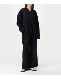 Жіночий лляний костюм EMPORIO ARMANI EW000815/EW000816 AF12201 чорний