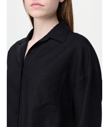 Женский льняной костюм EMPORIO ARMANI EW000815/EW000816 AF12201 черный