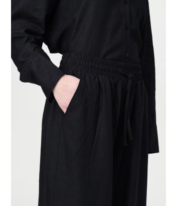 Женский льняной костюм EMPORIO ARMANI EW000815/EW000816 AF12201 черный