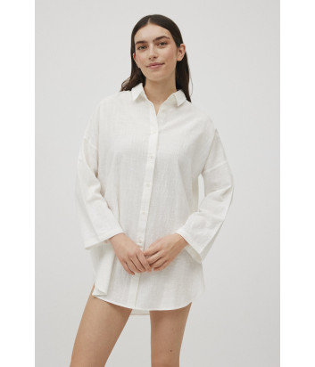 Рубашка из струящегося хлопка YSABEL MORA Tagomago 86148 белая