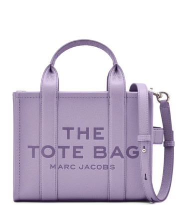 Шкіряна сумка MARC JACOBS The Small Tote Bag H009L01SP21553 фіолетова