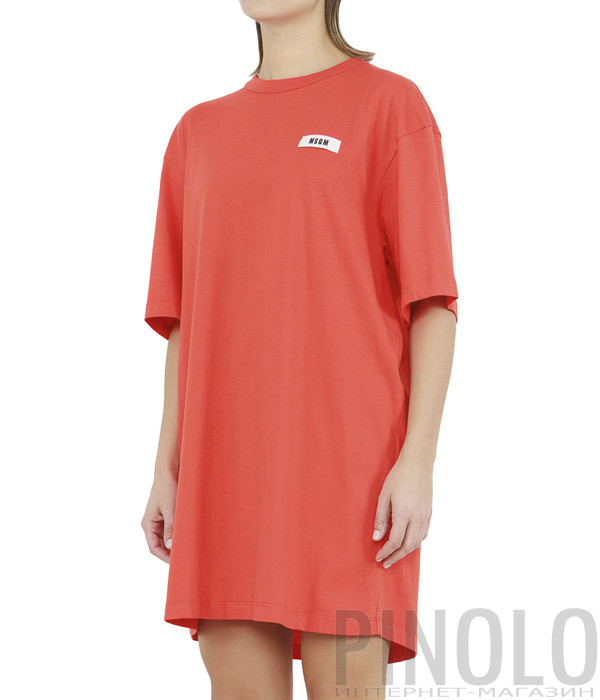 Сукня MSGM 3841MDA82 з відкритою спинкою червона