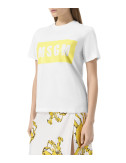 Футболка с логотипом MSGM 3841MDM520 белая