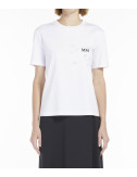 Футболка MAX MARA Leisure OPUNZIA с принтом белая