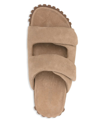 Замшевые шлепанцы ASH Twist 150038-002 карамельные