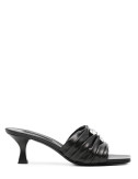 Кожаные босоножки CASADEI 1M428J0501 с декором черные
