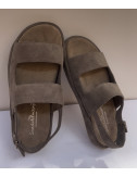 Мужские замшевые сандалии THE SANDALS FACTORY 8053 серые