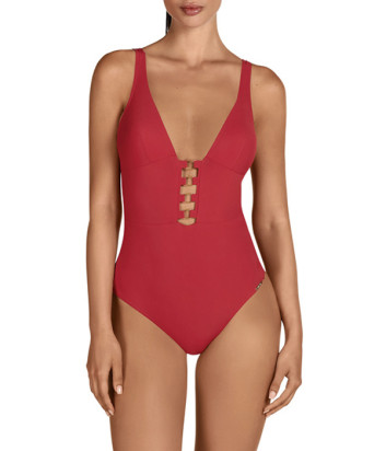 Слитный купальник DOLORES CORTES 1692 красный