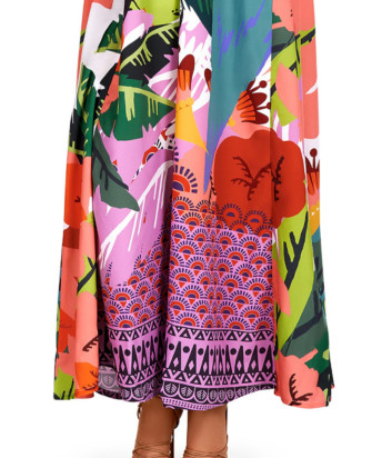 Пляжное платье DOLORES CORTES 1617 яркий принт