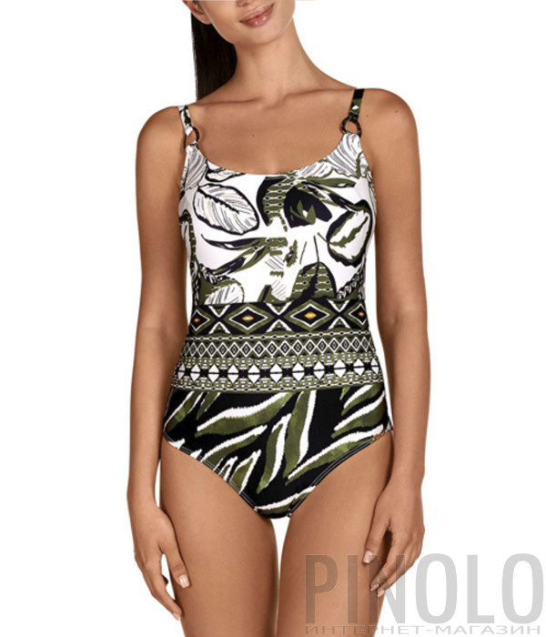 Суцільний купальник з корекцією DOLORES CORTES 1727 принт