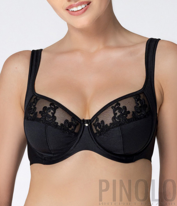 Бюстгальтер с мягкой чашкой ROSME Grace 723721 на широких бретелях черный Бюстгальтер с мягкой чашкой ROSME Grace 723721 на широких бретелях черный