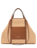 Сумка из плетеной соломы GIANNI CHIARINI Superlight 10356 бежевая