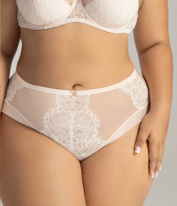 Трусики з мереживом AVA AVF 2147 пудрово-рожеві