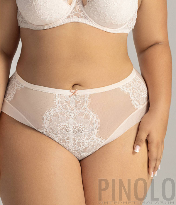 Трусики з мереживом AVA AVF 2147 пудрово-рожеві