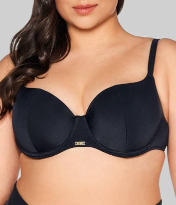 Купальный бюстгальтер с формованной чашкой AVA SK 313 черный