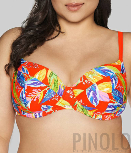 Купальний бюстгальтер із ущільненою чашкою AVA SK 226 з квітковим принтом