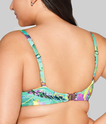 Купальный бюстгальтер с мягкой чашкой AVA SK 211 яркий принт