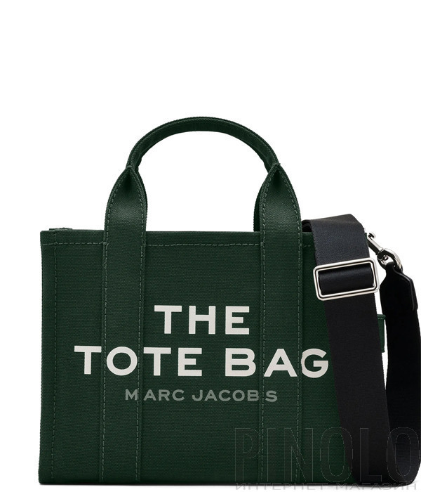 Сумка MARC JACOBS The Canvas Small Tote Bag M0016493 темно-зелена