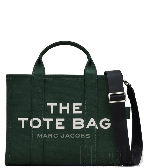Сумка MARC JACOBS The Canvas Medium Tote Bag M0016161 темно-зелена