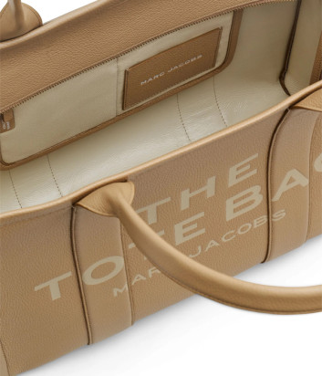Сумка MARC JACOBS The Leather Large Tote Bag H020L01FA21 бежевая