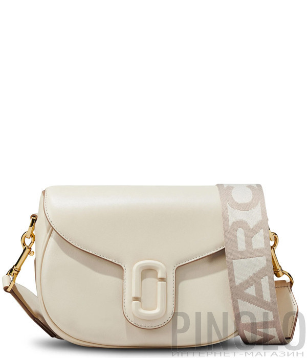 Сумка MARC JACOBS The Covered J Marc Large Saddle Bag 2S3HMS002H03123 молочная